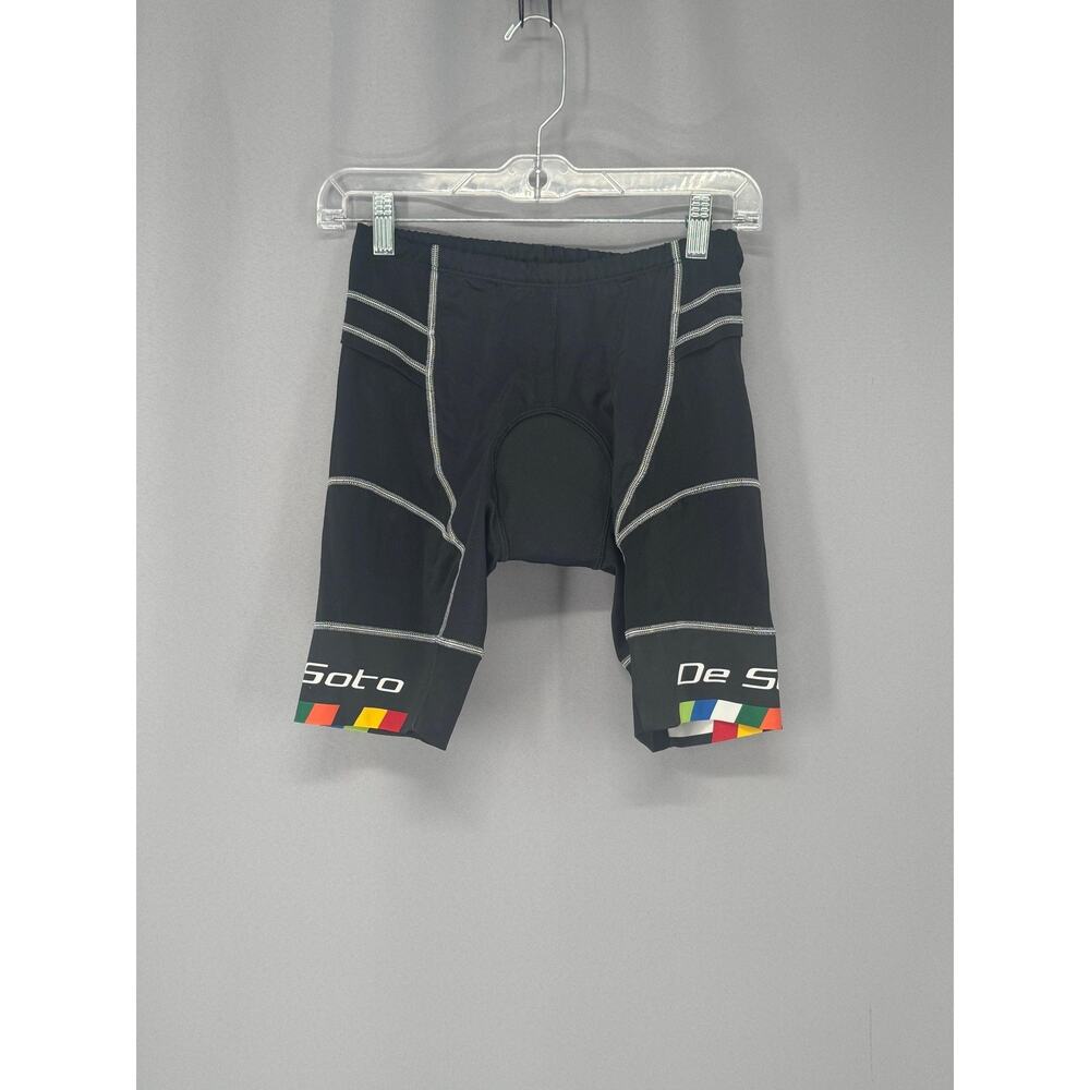 DeSoto Riviera Clasico Cycling Shorts Womens M Black Padded Chamois Compression